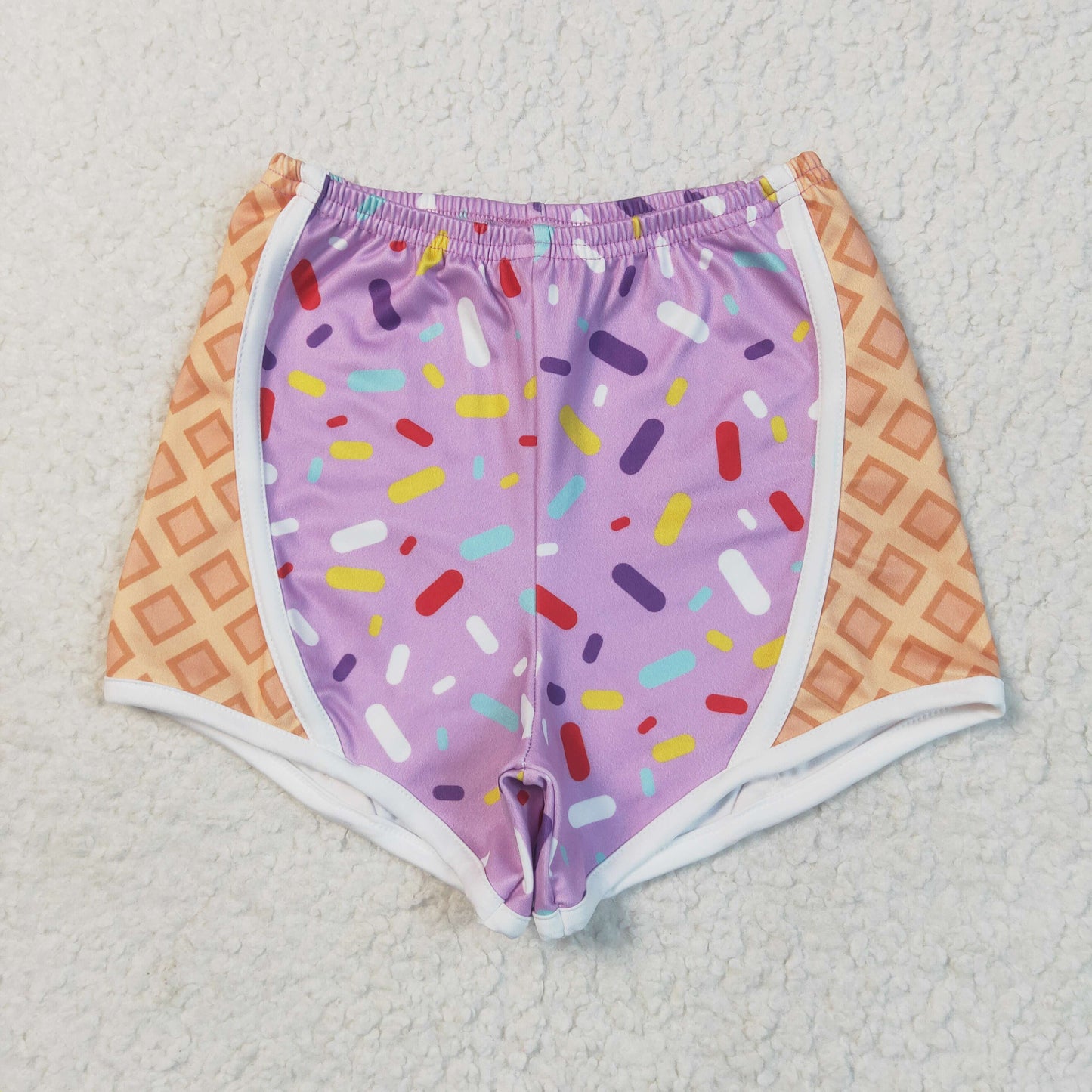 RTS NO MOQ Sibling Baby girls clothes Summer ice cream team Shorts