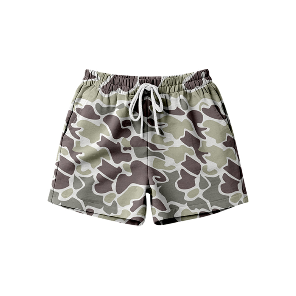 (Pre Order) No moq SS0842 Adult Women's Southern Grey Camouflage Shorts with Pockets Bottom