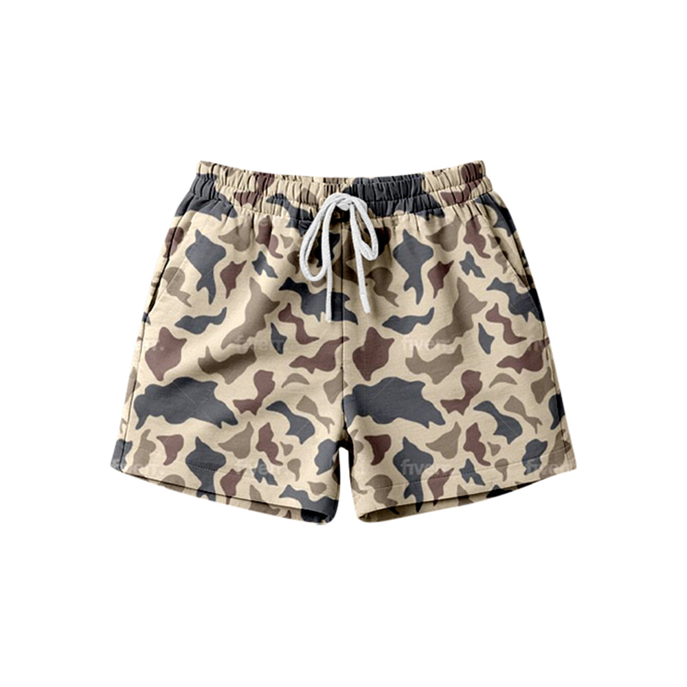 (Pre Order) No moq SS0843 Adult Women's Southern Khaki Camouflage Shorts with Pockets Bottom