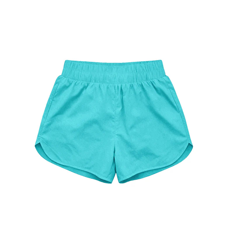 (Pre Order) No moq SS0904 Baby Girls Blue Yoga Active Sport Shorts Bottom