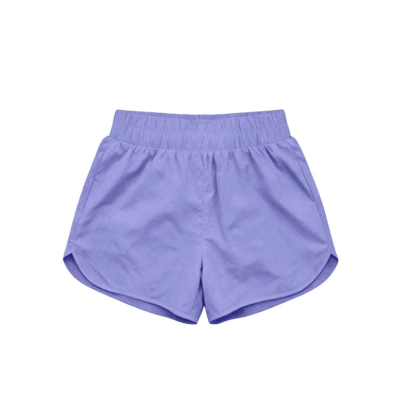 (Pre Order) No moq SS0905 Baby Girls Purple Yoga Active Sport Shorts Bottom