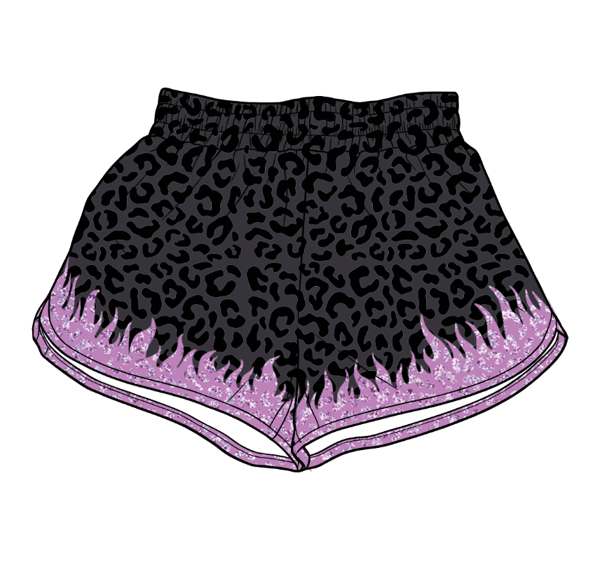 (Preorder new) No moq yoga fabric Mom And Me Pink Aqua Casual Yoga Active Elastic Waist Summer Bottoms