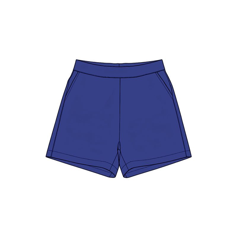(Preorder new) No moq SS0957 Yoga Baby Girls Solid Navy Pocket Short Yoga Skort Athletic Casual Bottoms