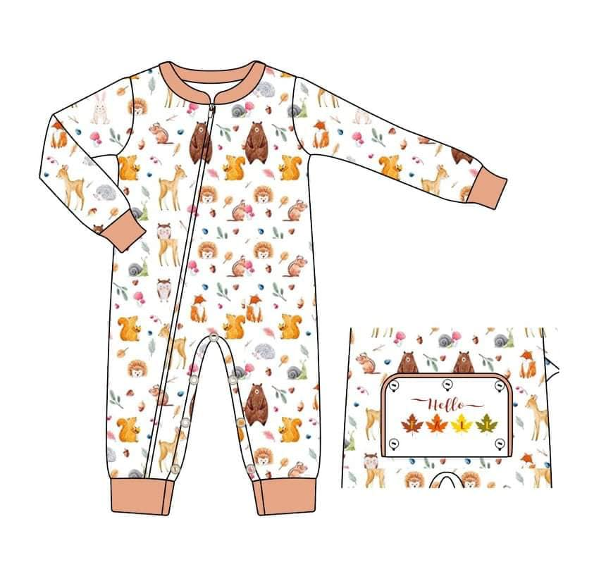 custom moq 3 eta 6-7 weeks Farm Long Sleeve Romper