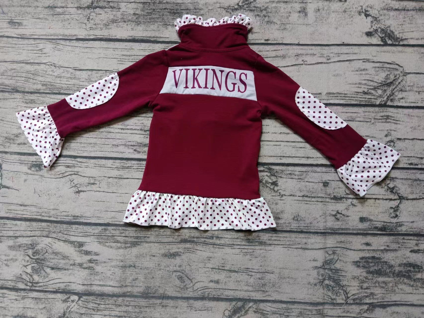 Girls red long sleeve top moq 5