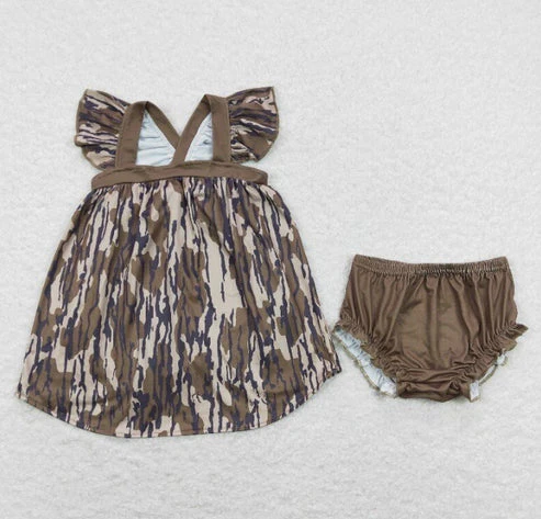 RTS Baby Girls Boys Camo Sibling Hunting Outfits Clothes Sets