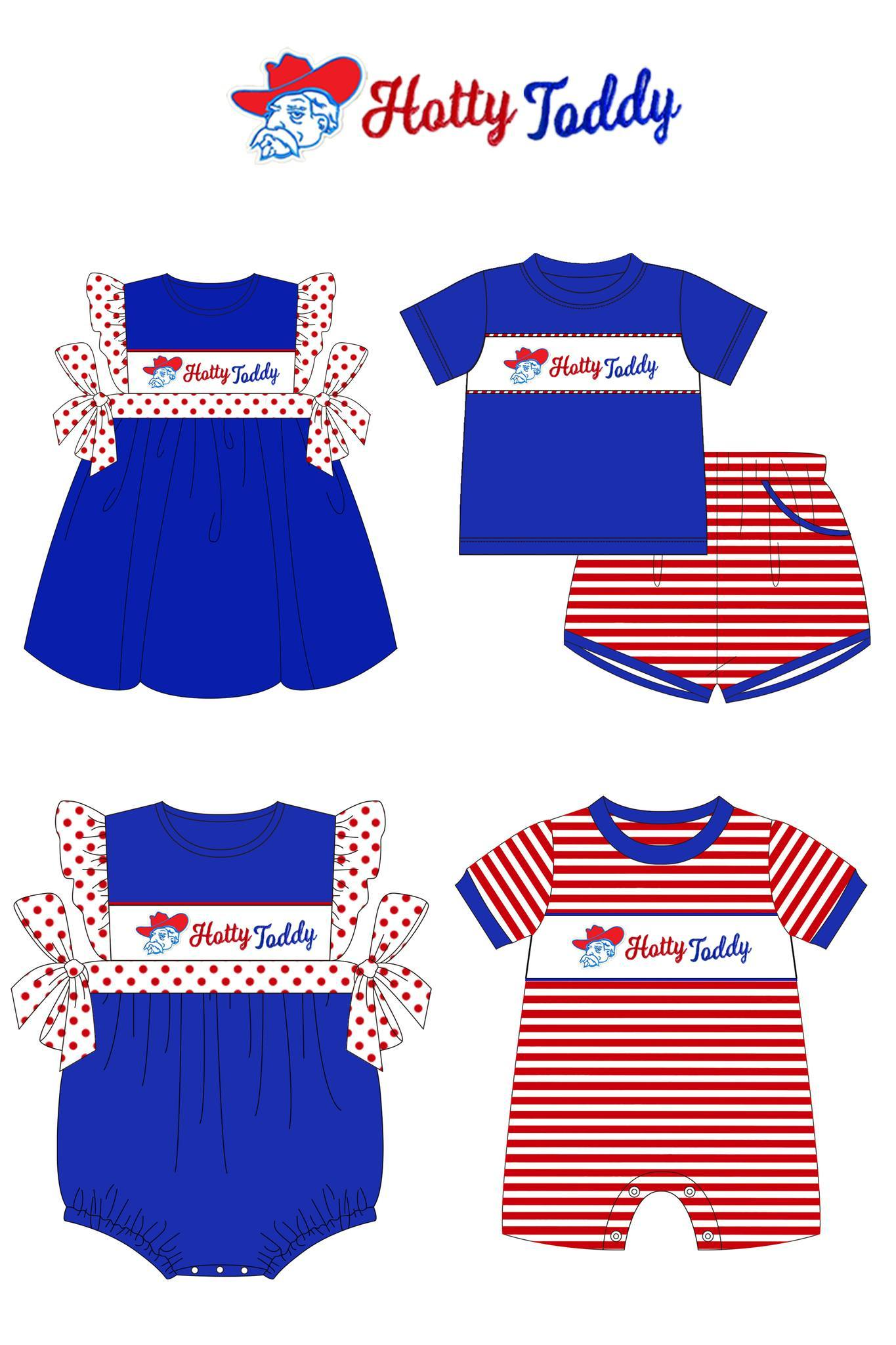 Sport team clothing custom moq 3 eta 6-8weeks HOTTY JODDY Sister Clothes Matching sets for boys and girls