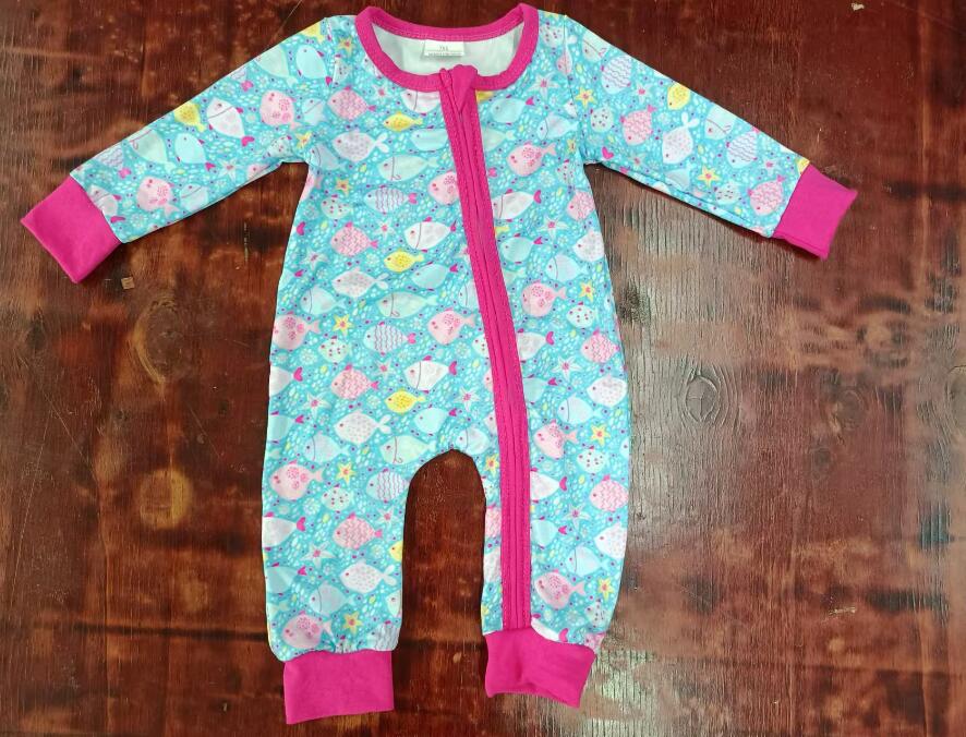 Custom moq 3 eta 6-7weeks Teal Schoolboy Long Romper