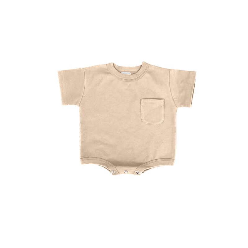 Girls rice white short-sleeved romper moq 5