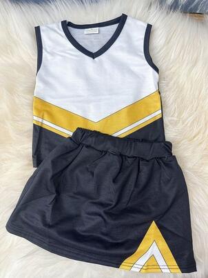 Girls sleeveless top with short dress moq 5