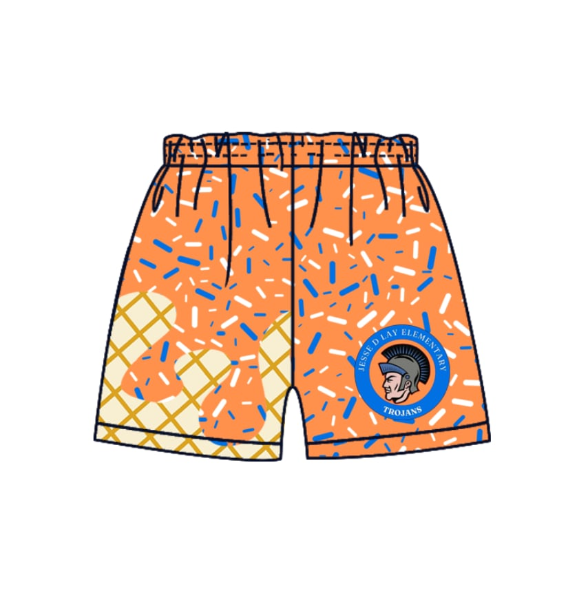 custom moq 3 eta 6-8weeks kids and adult orange Beach Summer Shorts