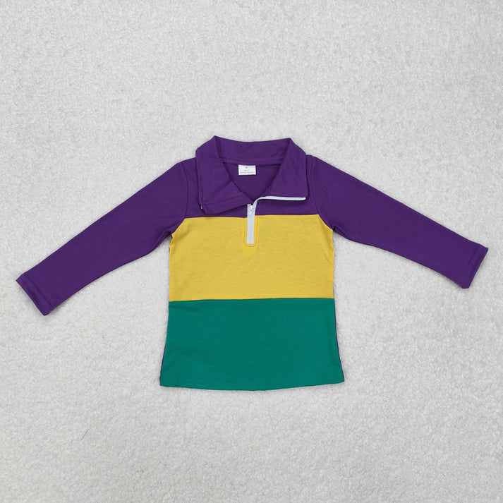 RTS NO MOQ Sibling baby girl boy clothes camouflage long-sleeved tops