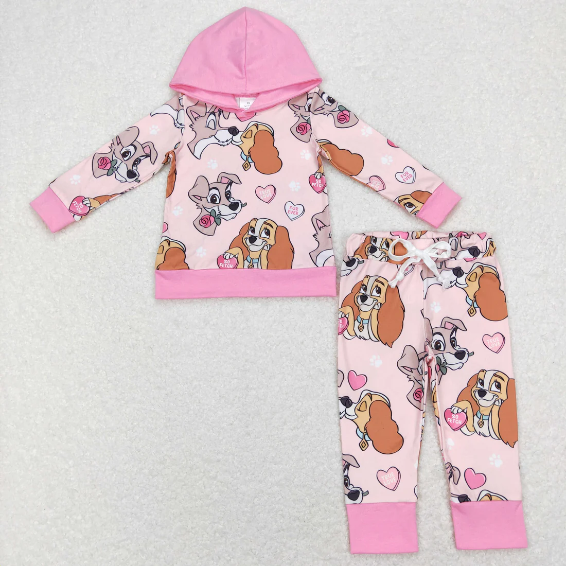 RTS NO MOQ Sibling Baby girl clothes hooded long-sleeved trousers suit and short sleeve pants sets