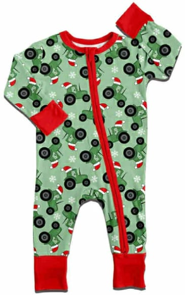 Custom moq 5 mix size milk silk Santa tractor zippies