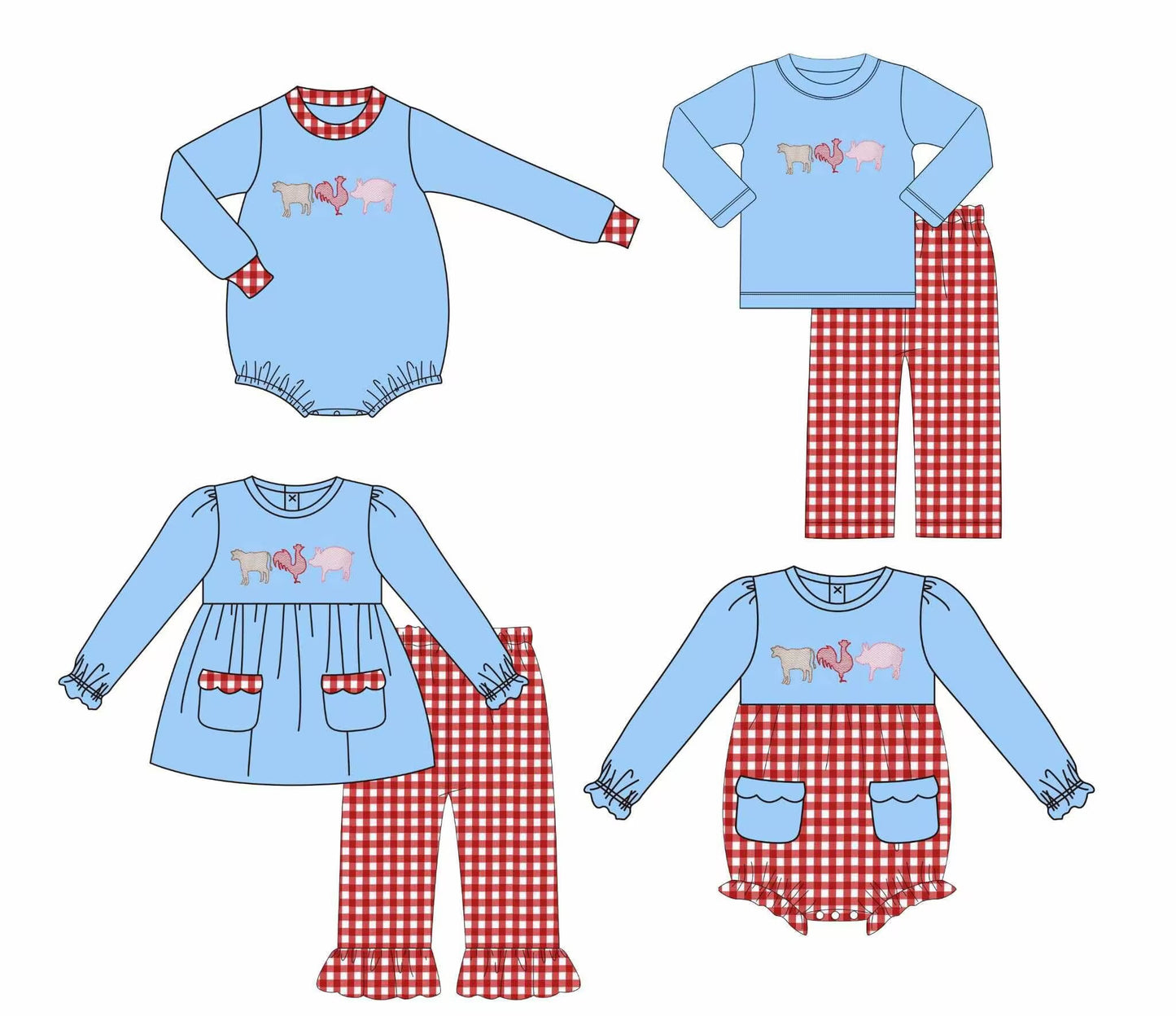 Custom moq 5 each style eta 6-7weeks baby boy clothes animal long sleeve pants set 2 and romper 2-25.9.4