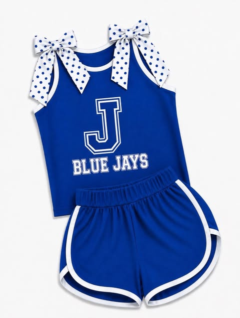 custom moq 5 mix size AITOLY0107 Baby Girls Sleeveless Tank Top With Polka Dot Bows Trim Short Clothing Set