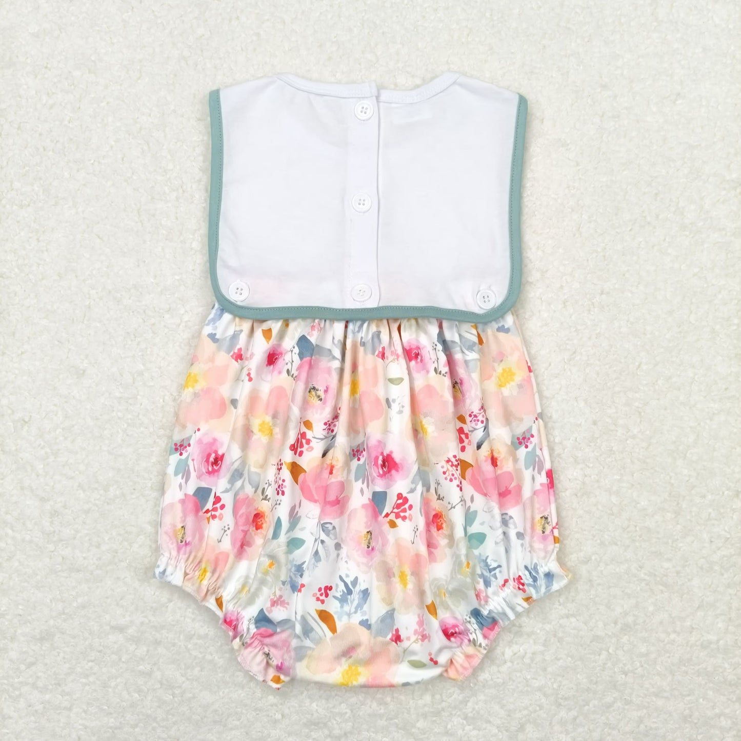 RTS NO MOQ(In Stock) I love mom embroidered love flower tank top jumpsuit