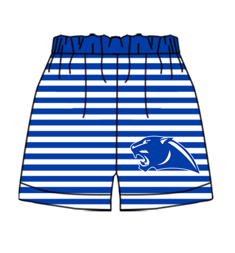 Custom moq 5 mix size milk silk summer teams baby girl boys clothes blue long sleeve swimsuit and swim shorts series