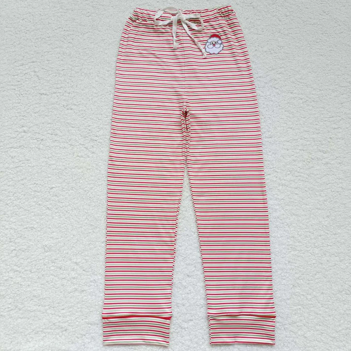 RTS NO MOQ Sibling adult clothes Christmas embroidery adult long pants