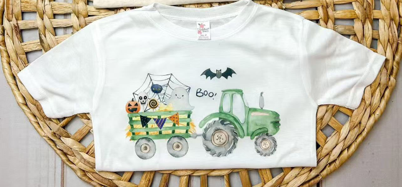 Custom moq 5 each style eta 6-7weeks baby girl clothes halloween top t-shirts