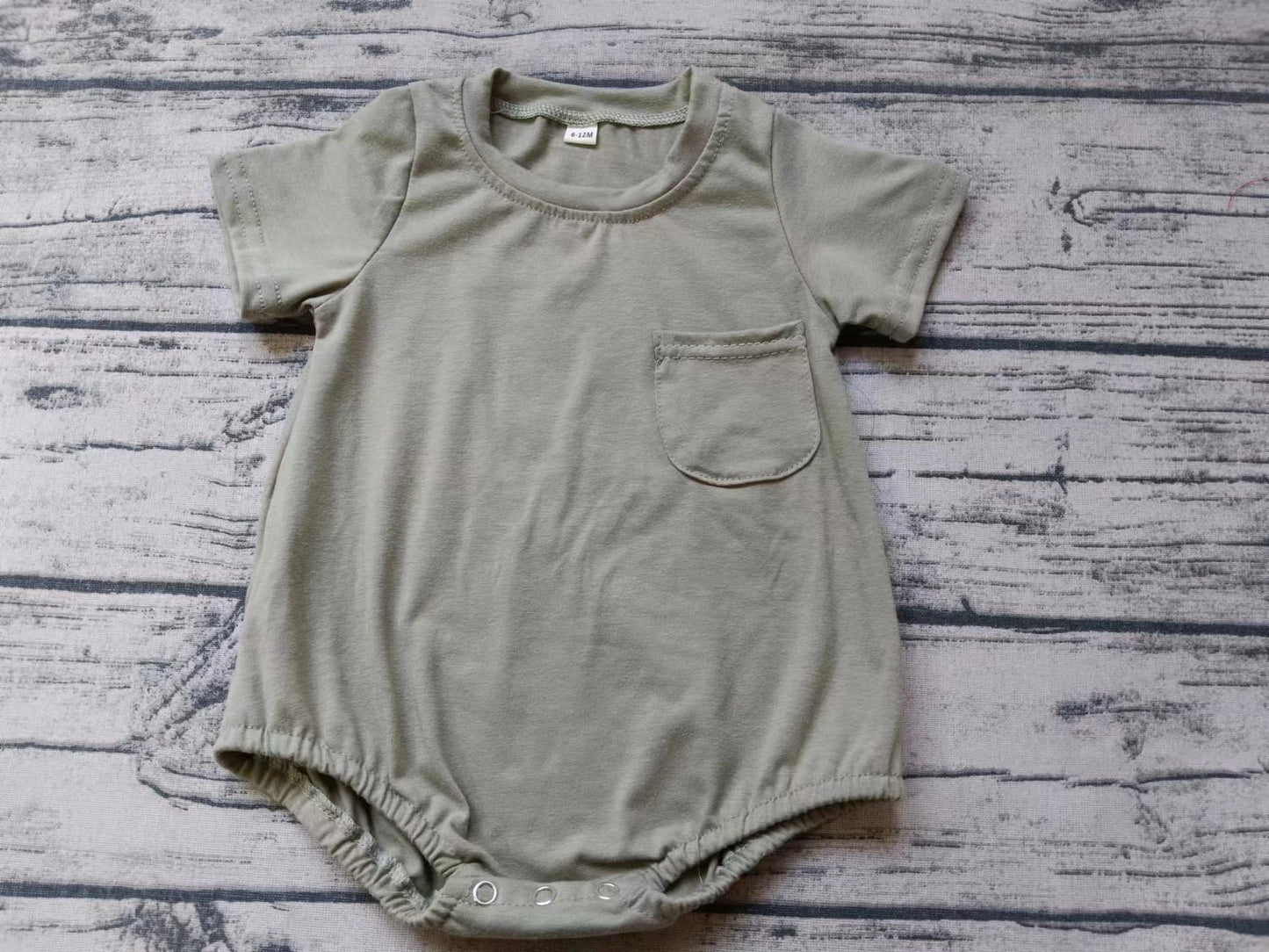 custom moq 5 eta 5weeks mix size baby boys gray short sleeve Summer romper