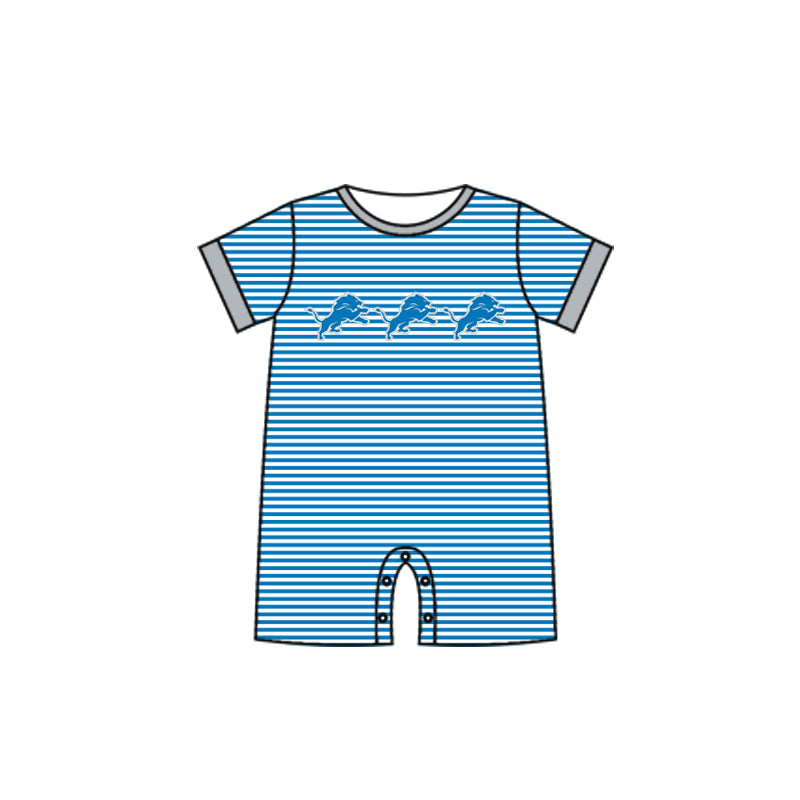 Custom moq 5 mix size milk silk baby girl clothes team blue short sleeve shorts sets and pants sets and romper and top
