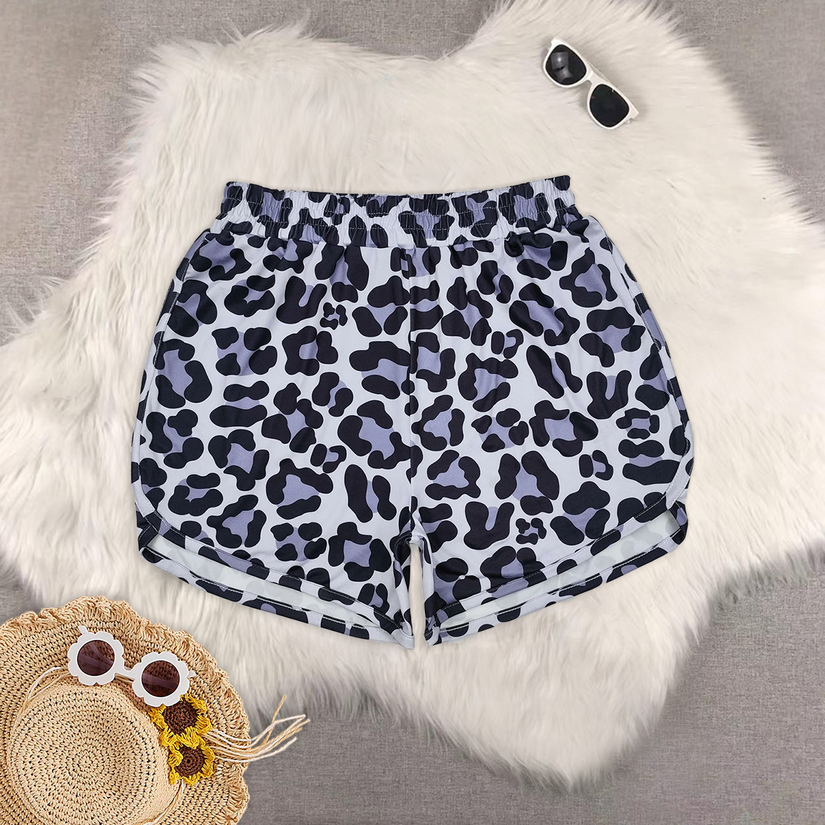 RTS NO MOQ Adult Girls Camouflage Sports Shorts