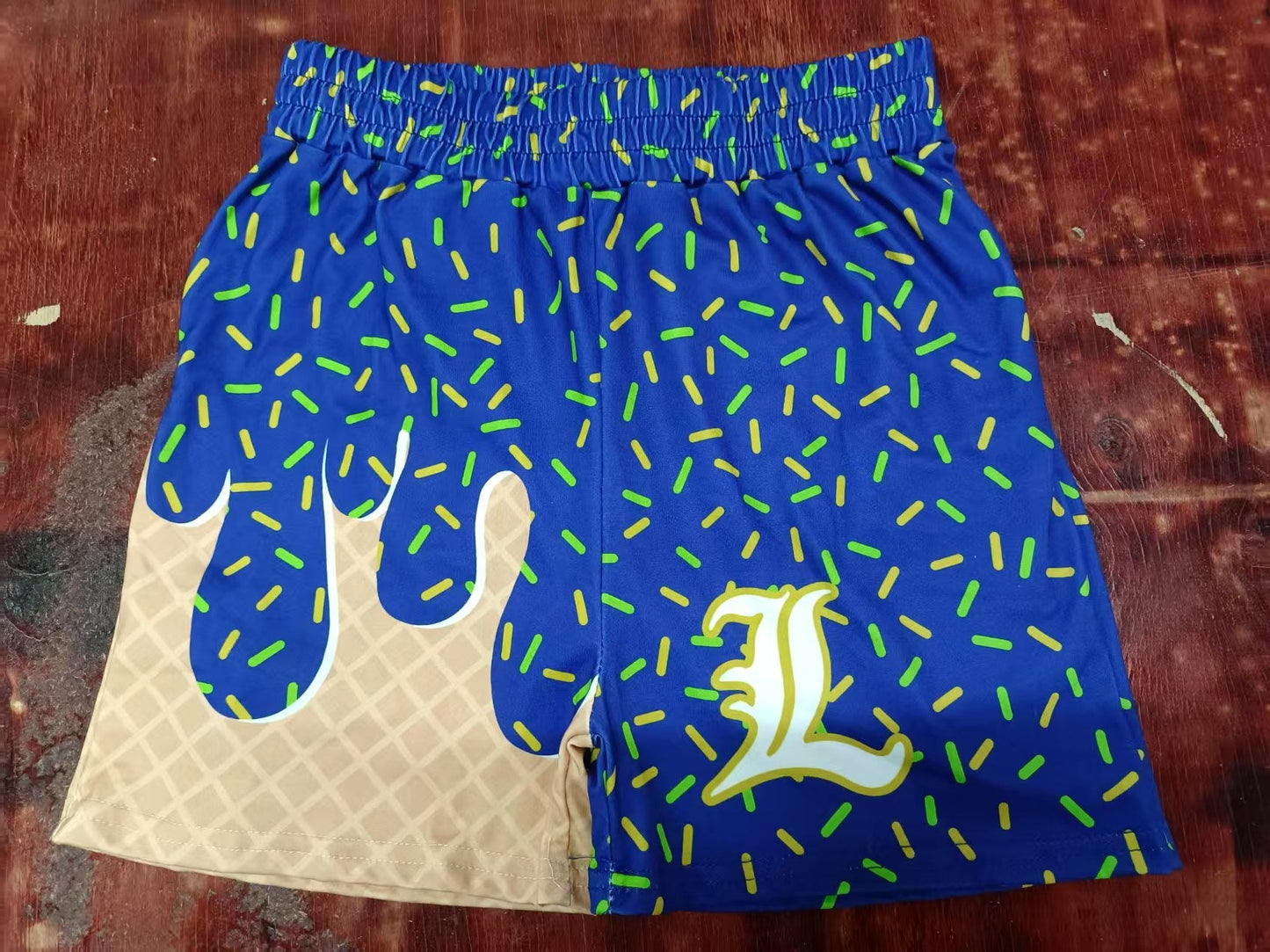 Custom moq 3 eta 6-7weeks kids clothes team blue Beach Summer Shorts-25.5.12