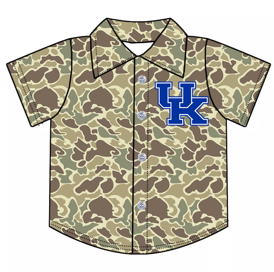 Custom moq 5 mix size milk silk summer teams baby boy clothes team camouflage button short sleeve top-25.9.4
