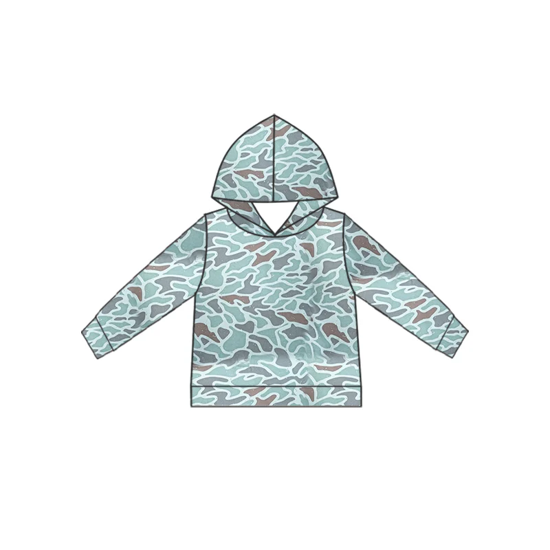 Deadline November 10 custom no moq eta 6-8weeks Lake blue adults camouflage hooded pullover jacket