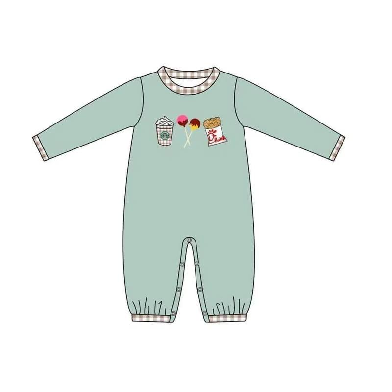 Custom moq 5 each style eta 6-7weeks baby girl clothes long sleeve pants sets 2 and romper 2-25.7.29