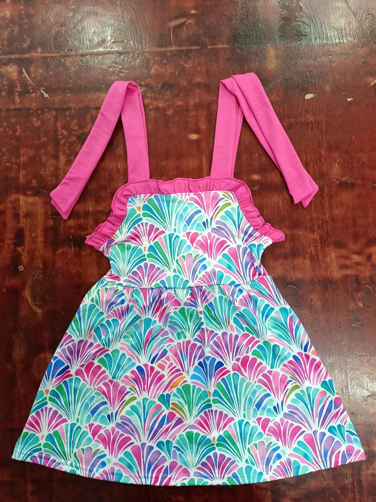 custom moq 5 eta 4-6weeks summer girls flying sleeve skirt dress