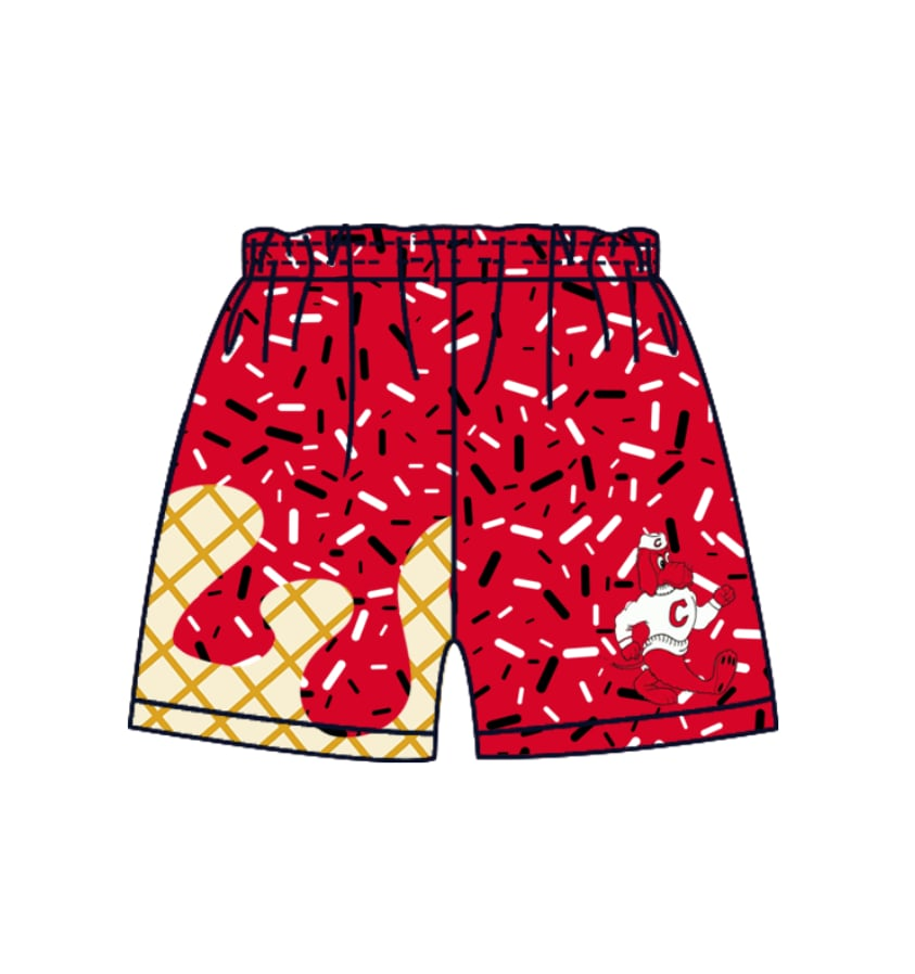 custom moq 3 eta 6-8weeks kids and adult brick red Beach Summer Shorts