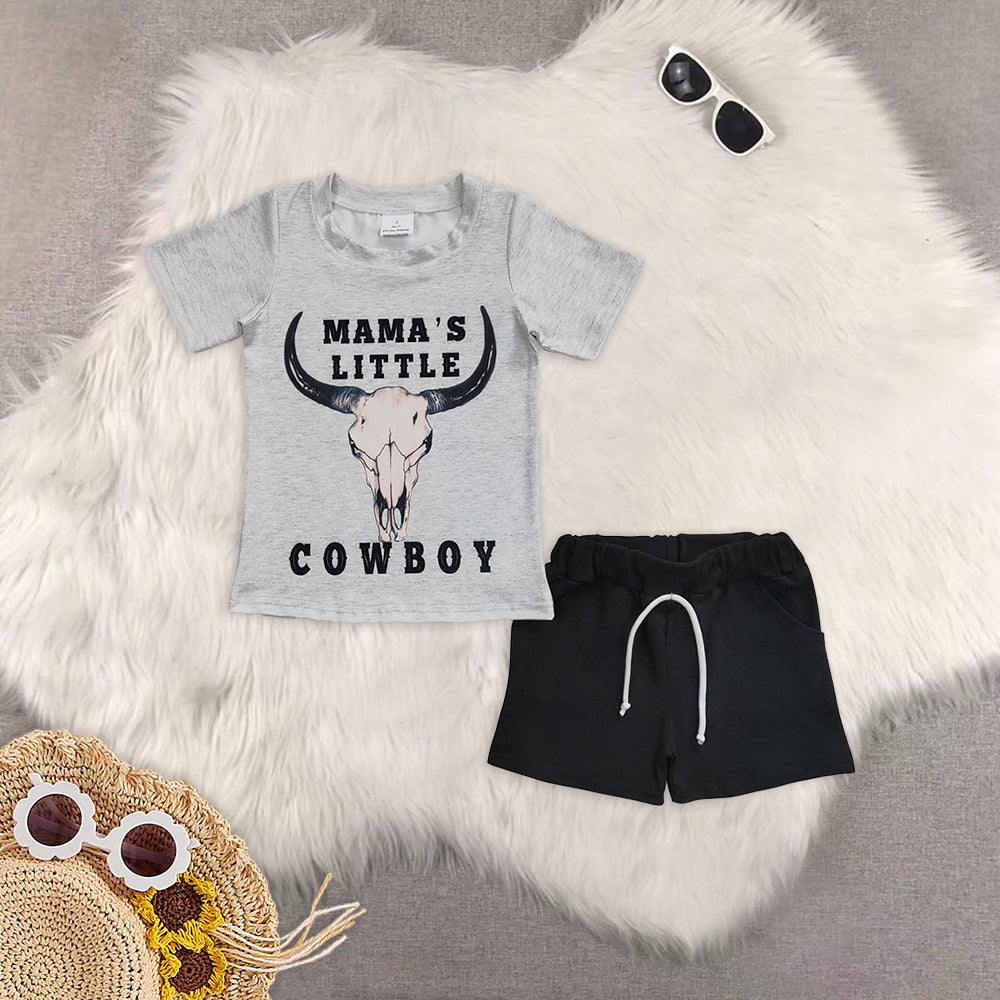 RTS NO MOQ baby boys Clothes short sleeve shorts Sets