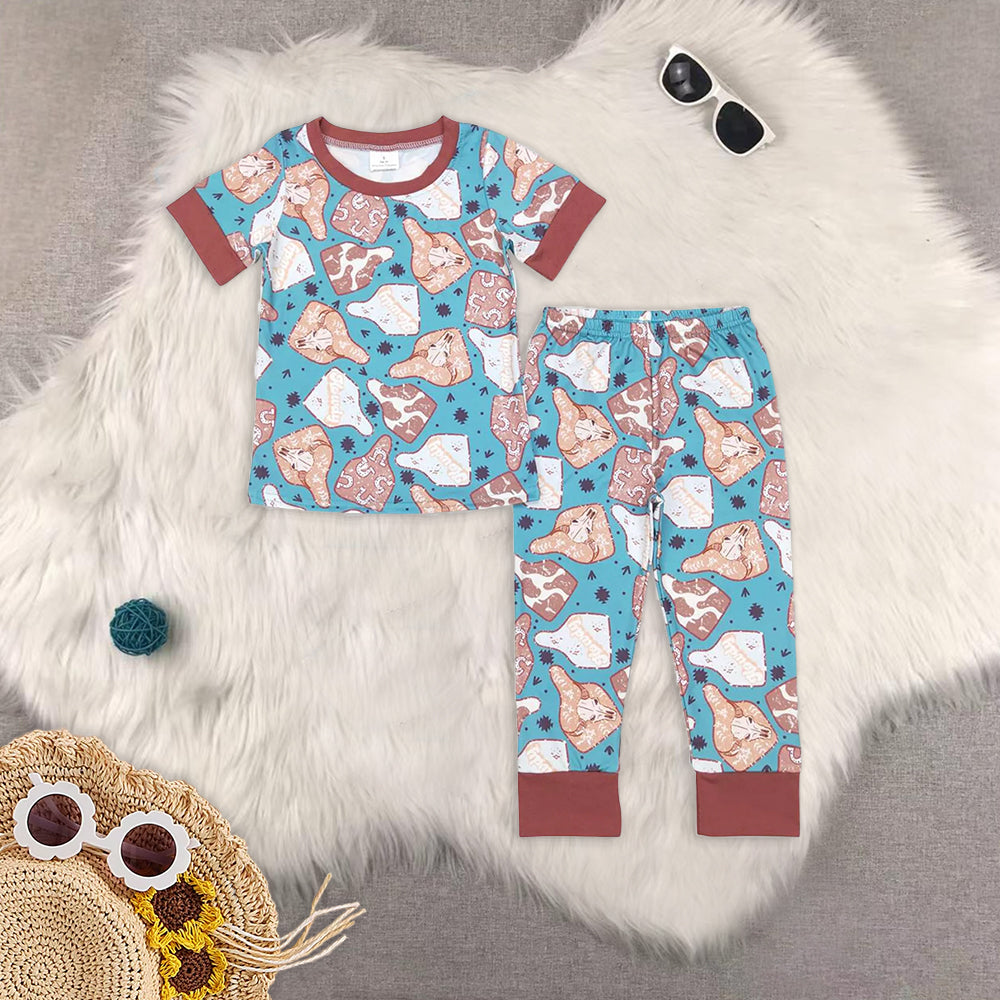 RTS NO MOQ Sibling baby boys clothes short sleeve pants Sets