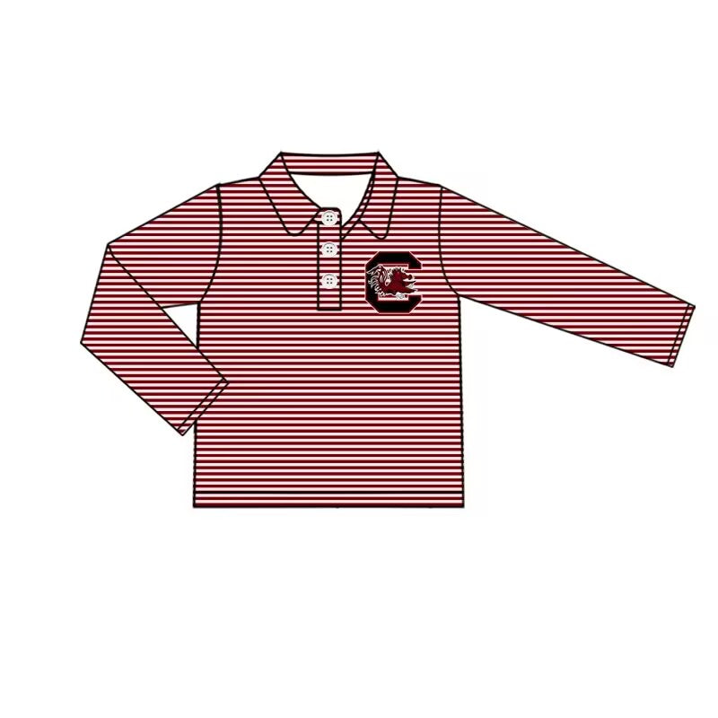 custom moq 5 tat about 4-6 weeks Boys red striped Zipper Cotton Milk Silk Jacket Pullover