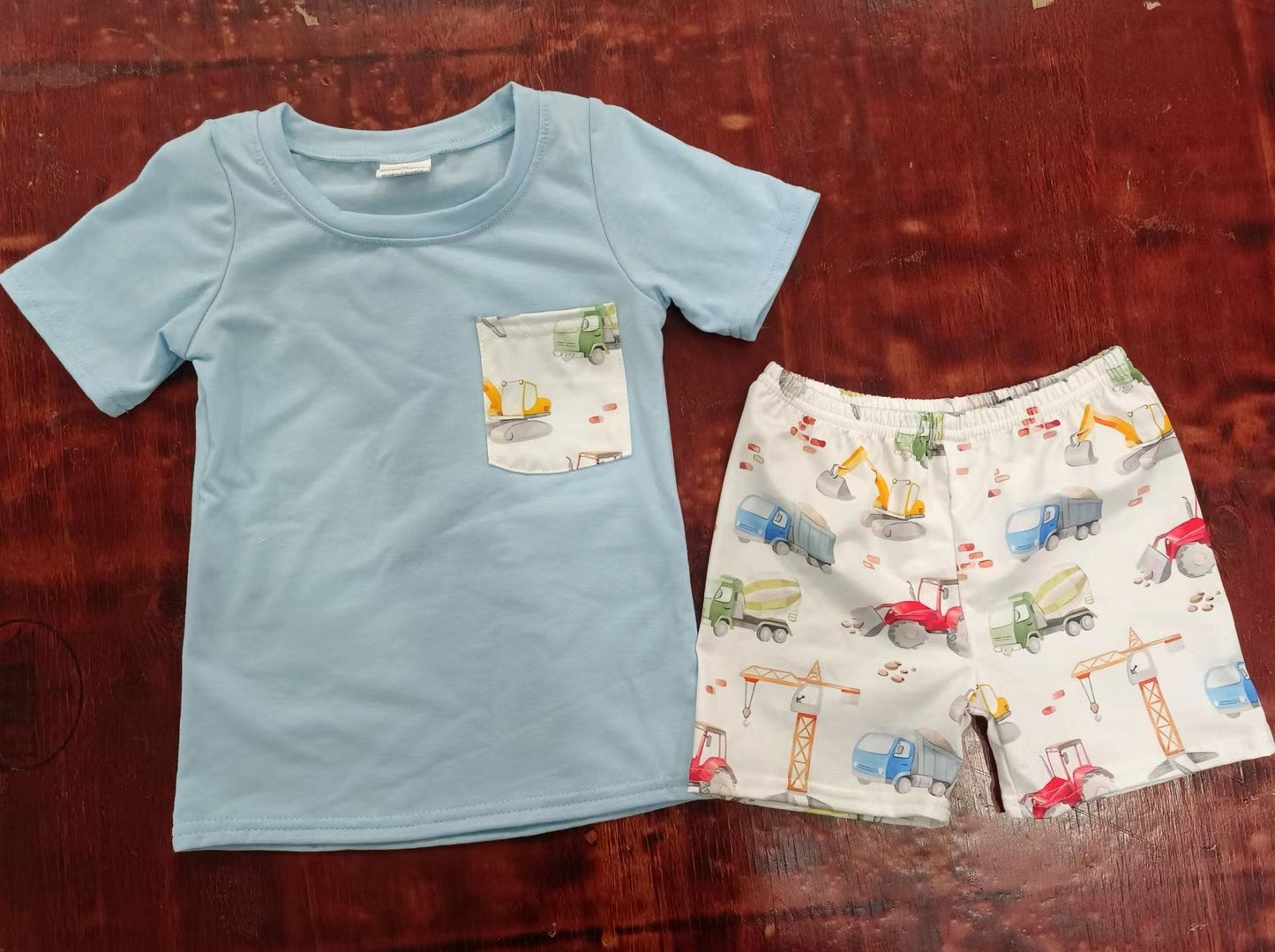 custom moq 5 eta 5weeks mix size Summer boys clothes short sleeve shorts sut