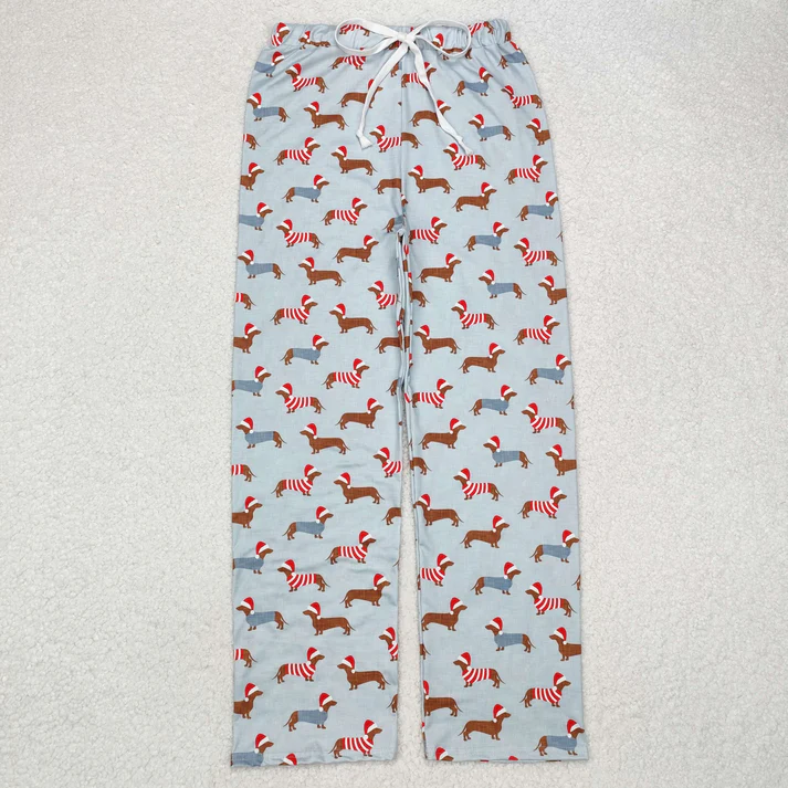 RTS NO MOQ Sibling adult clothes Christmas cow duck adult long pants