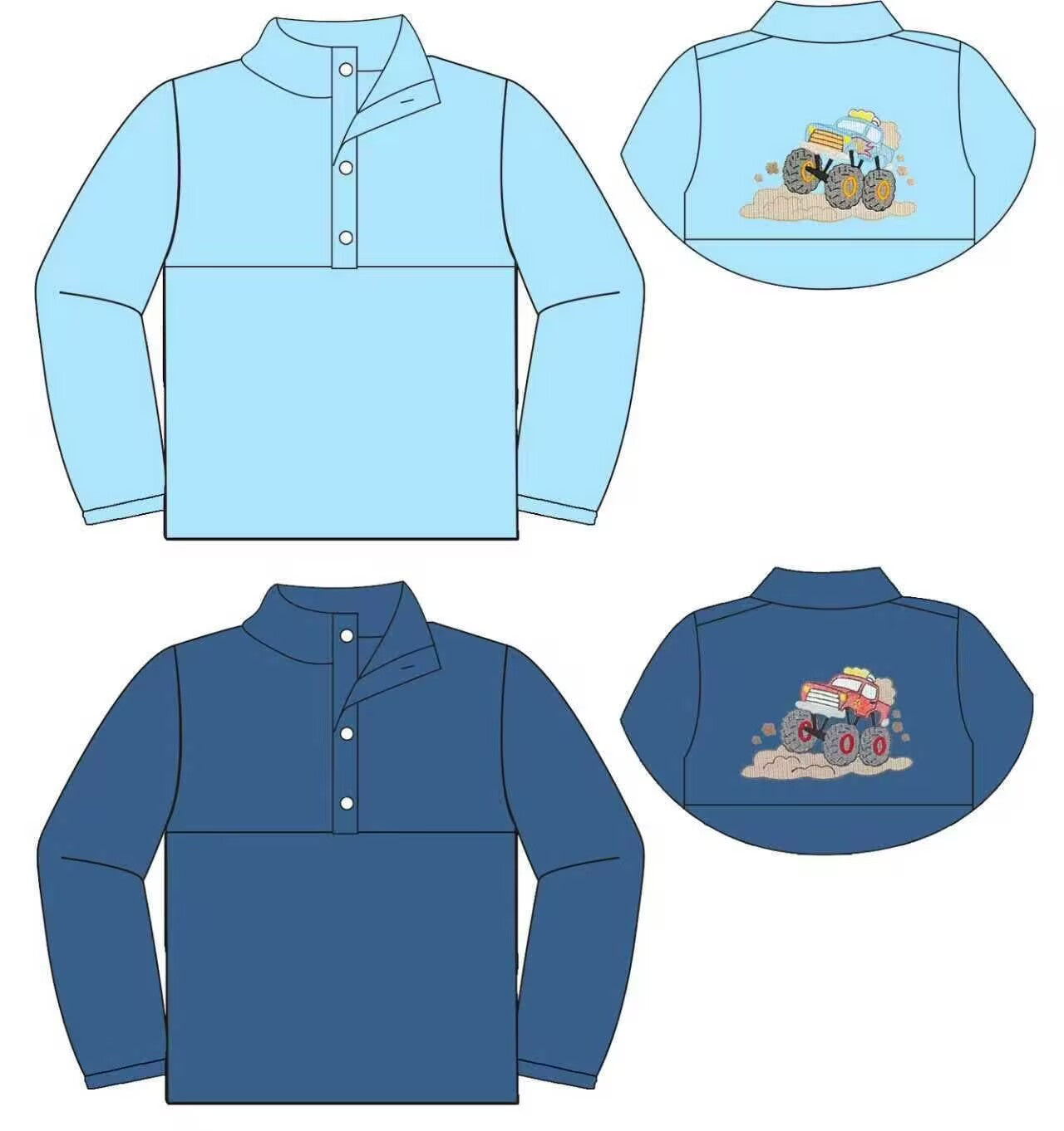 Custom moq 5 each style eta 6-7weeks baby boy clothes long sleeve top 2-25.9.4