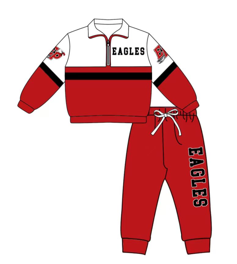 Custom moq 5 mix size yoga fabric Red zip-up jacket, long-sleeved shirt, and trousers set