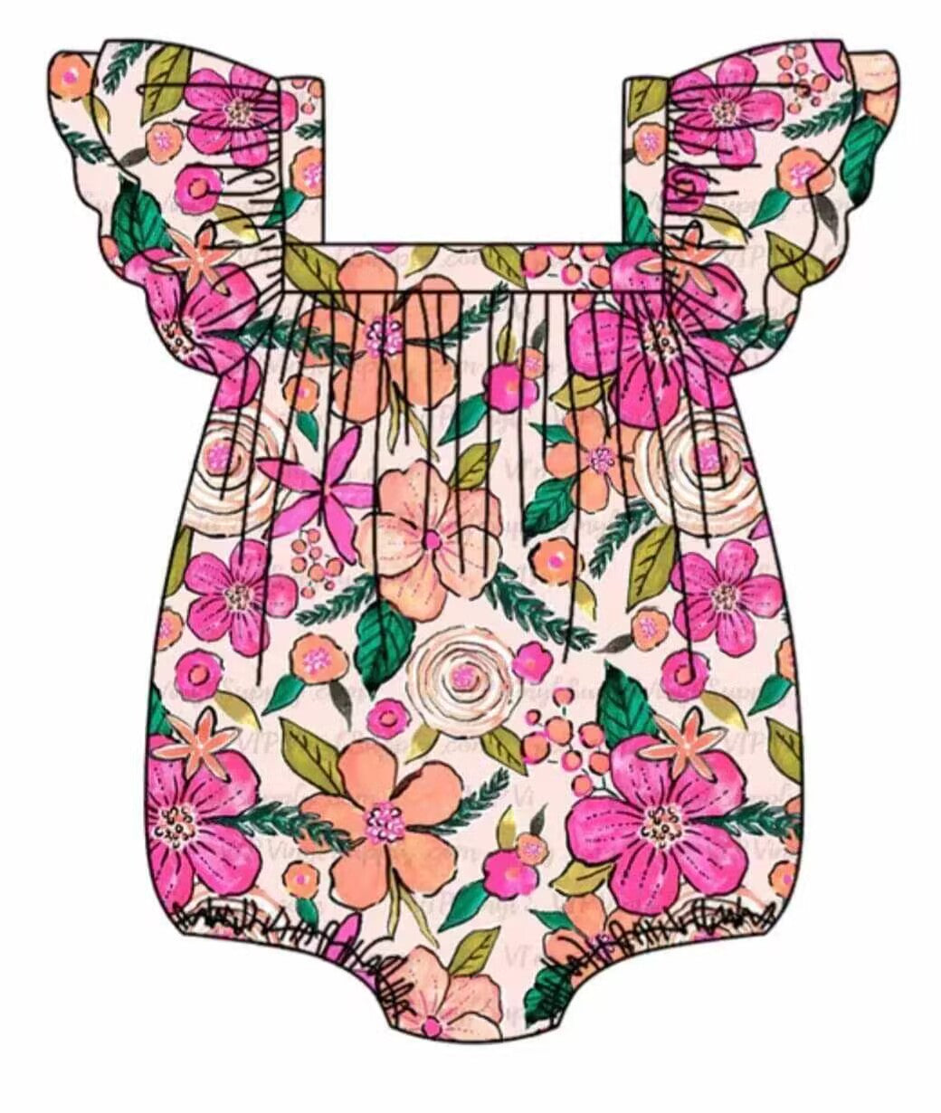 Deadline: May 20 custom eta 5week no moq eta 5-6weeks Flower summer romper
