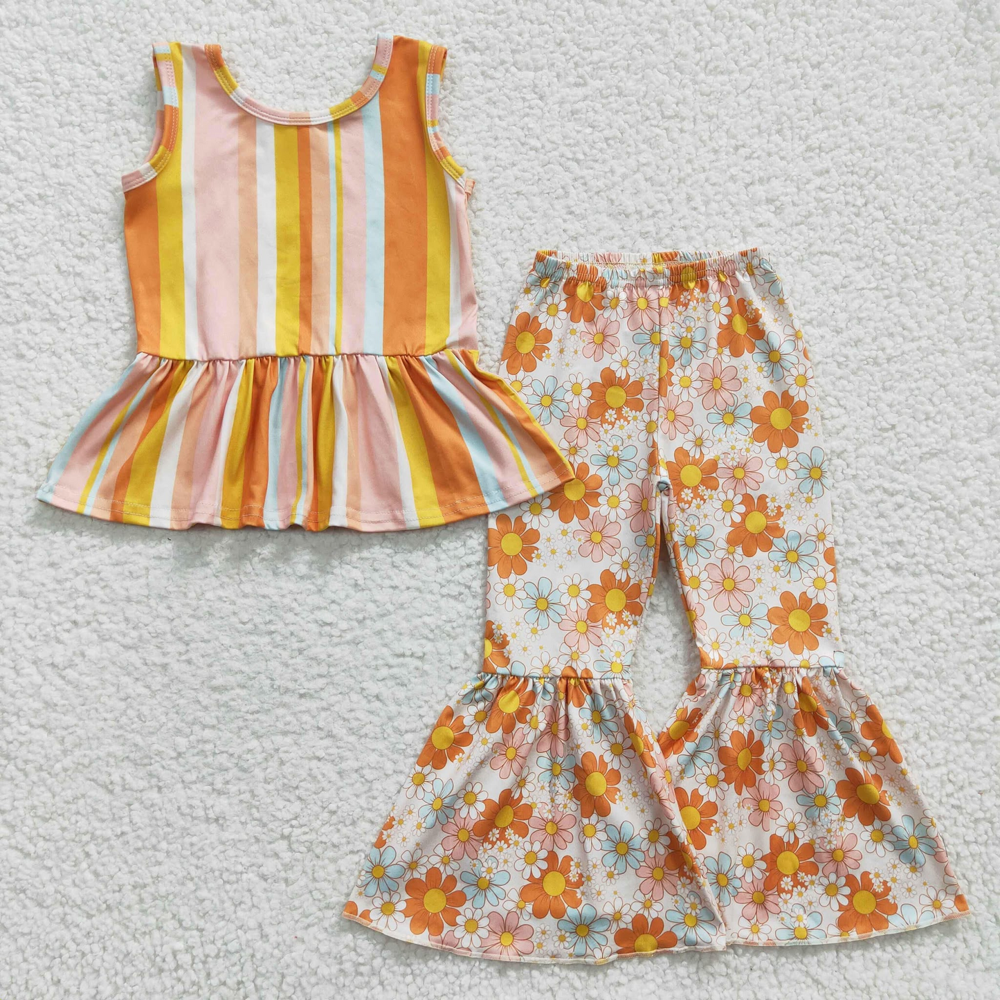 RTS NO MOQ Girls Boys floral Clothes Sets