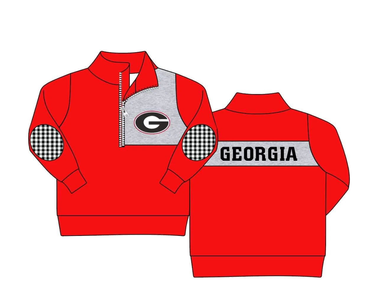 (PRE ORDER )Deadline September 31 custom no moq Red boys Red long-sleeved jacket for girls