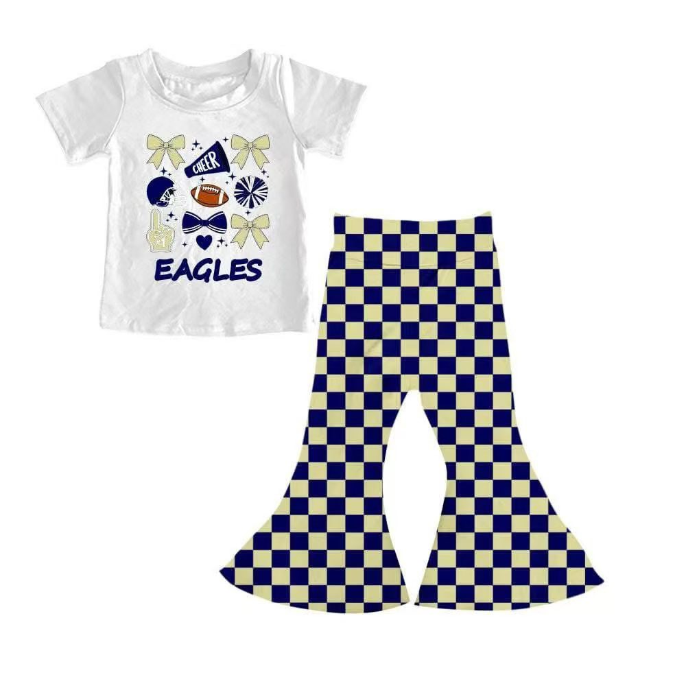 Custom moq 5 mix size milk silk summer teams baby girls clothes bow short sleeve pants sets-25.7.25