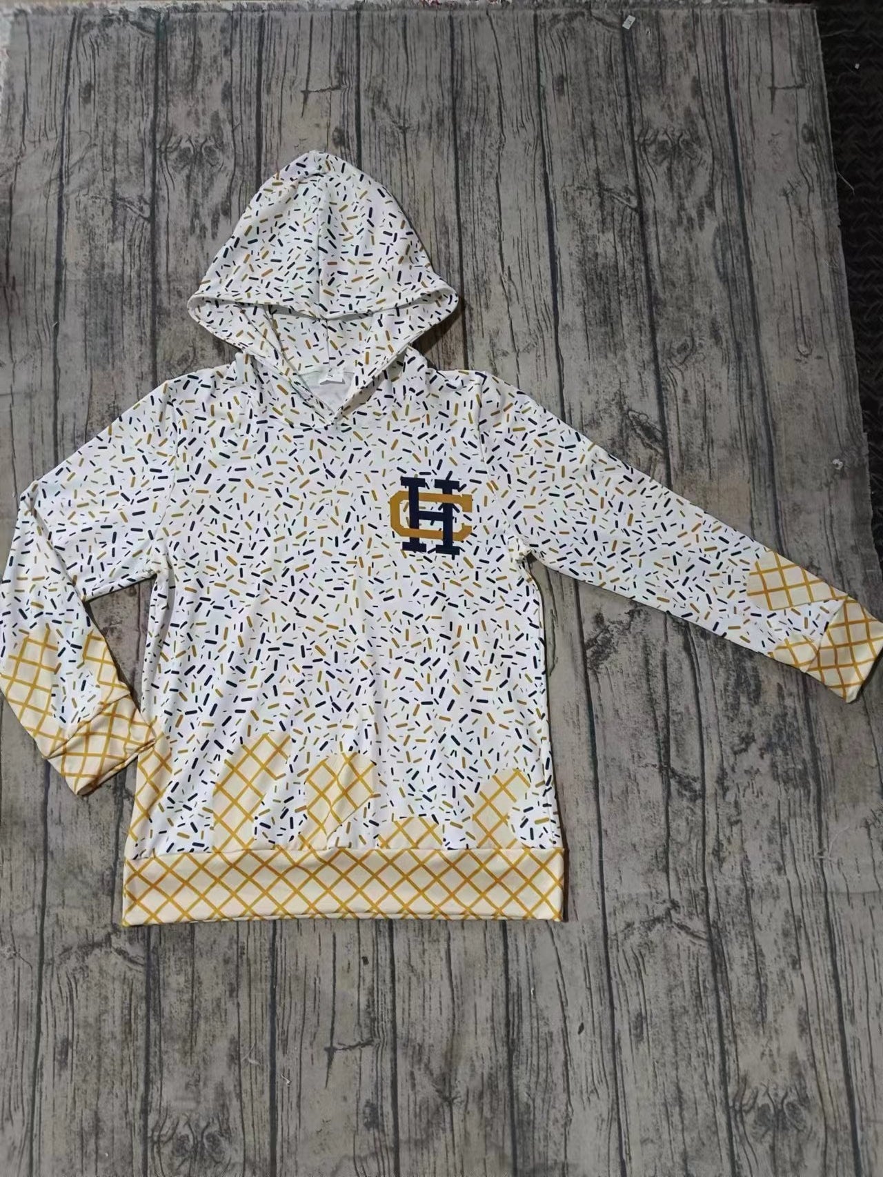 custom moq 3 eta 6-8weeks adult and kids clothes sprinkles hoodie Chill team top
