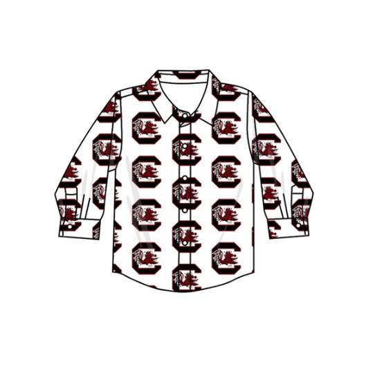 Custom moq 5 mix size milk silk summer teams baby boys clothes team sport team long sleeve top-25.7.15