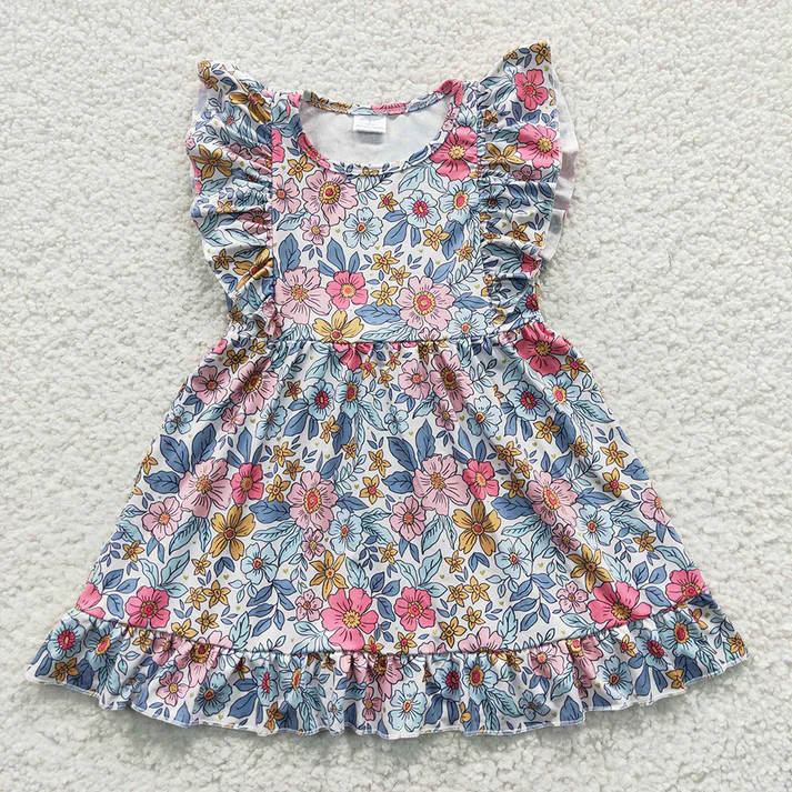 RTS baby girls clothes short Sleeve dress