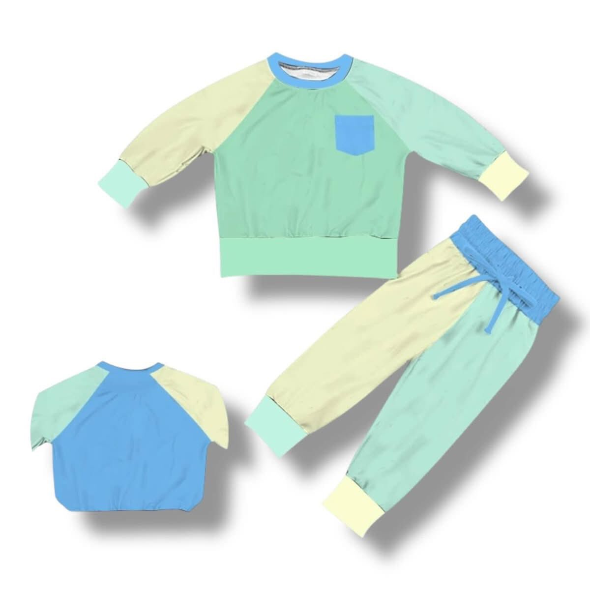 Custom moq 8 mix size eta 6-8weeks baby girl clothes long sleeve pants set -25.9.16