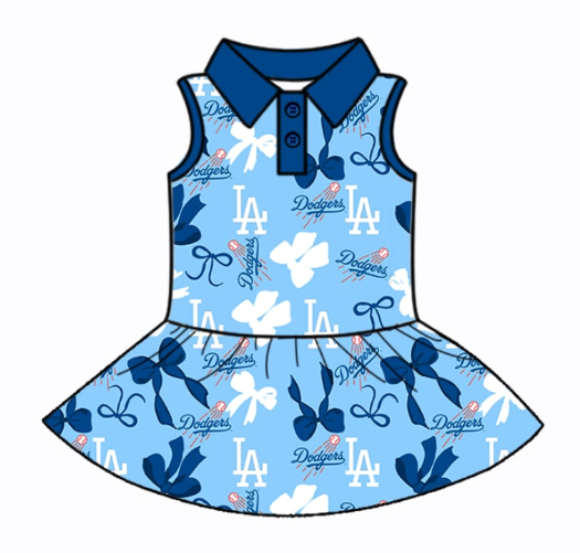 Custom moq 5 mix size baby kids clothing sport team team blue color
