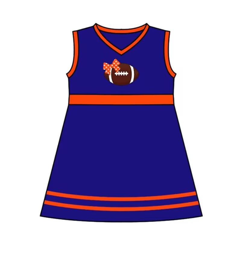 Custom MOQ 3 MIX SIZE ETA 6-7weeks team baby girls clothes purple sleeveless dress